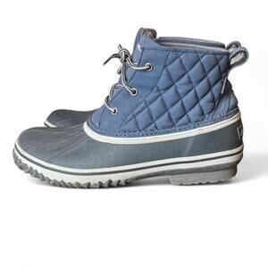 Y2K Eddie Bauer Blue Duck Boots – Quilted Winter Pac [10]